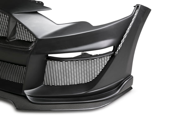 Anderson Composites 18-23 Ford Mustang Type-ST Fiberglass Front Bumper w/ CF Grille/Lip (NO CANCEL)