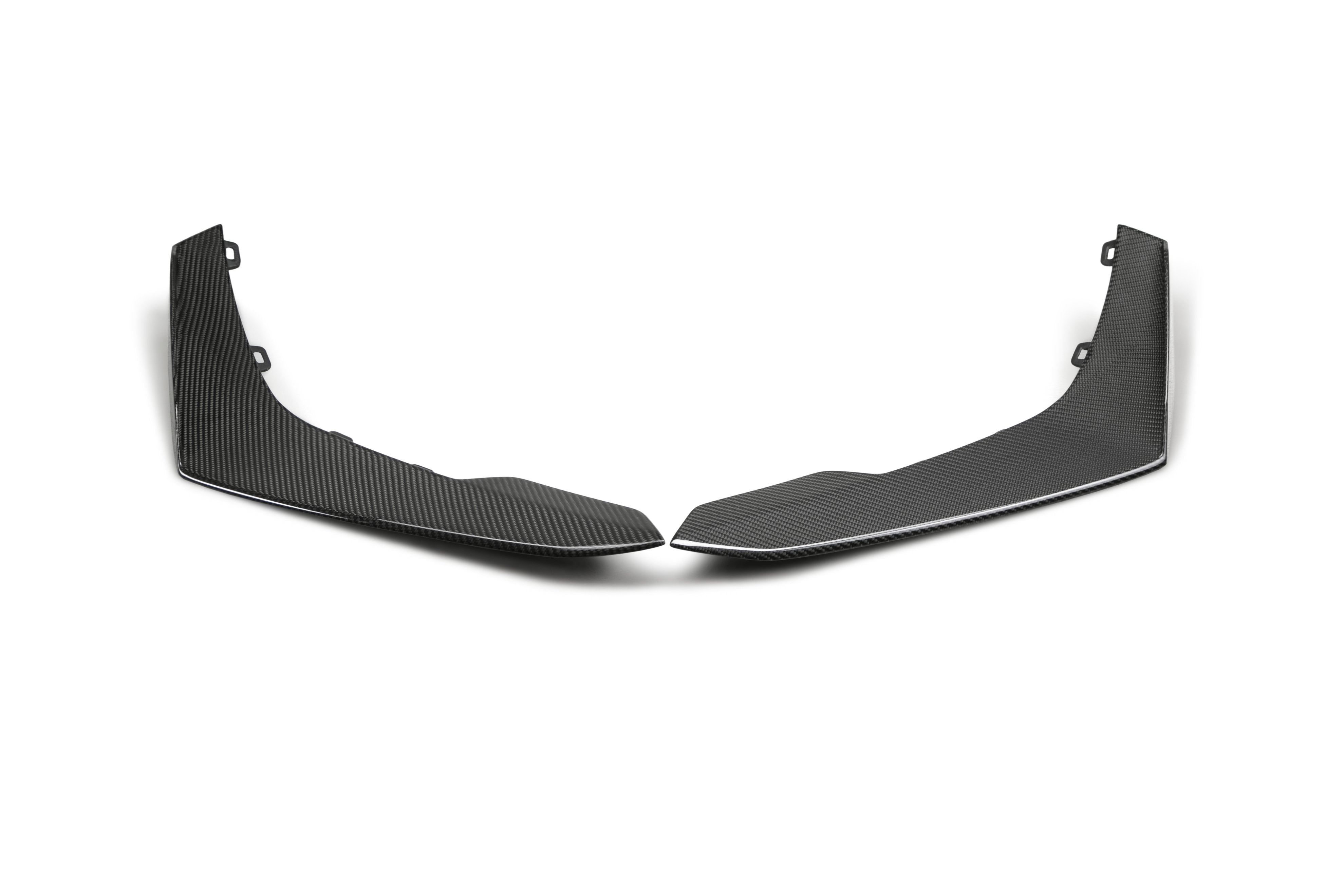 Anderson Composites 17-18 Chevy Camaro ZL1 1LE Type-LE Carbon Fiber Front Bumper Canards - 0