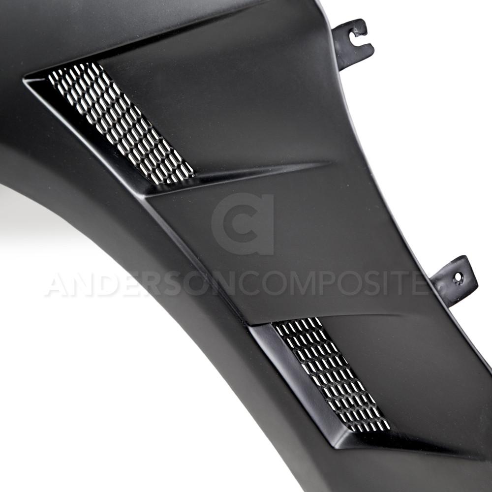 Anderson Composites 15-16 Ford Mustang Type-AT Fiberglass Fenders (0.4in Wider) - 0