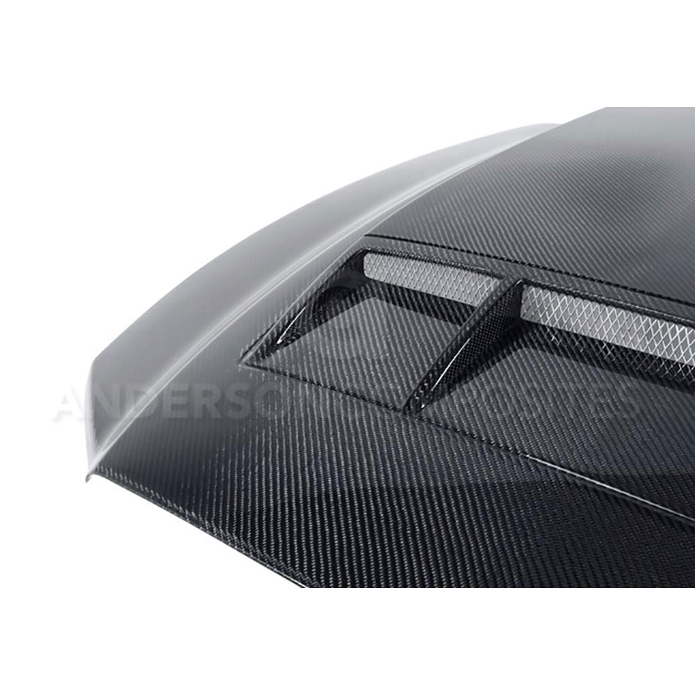 Anderson Composites 10-14 Ford Mustang/Shelby GT500 and 2013-2014 GT/V6 Ram Air Type-CR Hood - 0