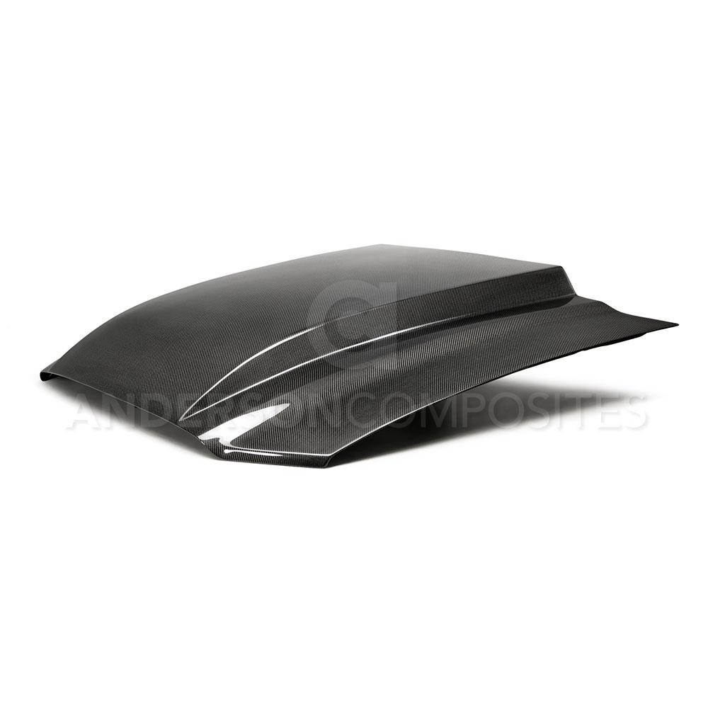 Anderson Composites 2013-2014 Ford Mustang Type-CJ Carbon Fiber Cowl Hood - 0