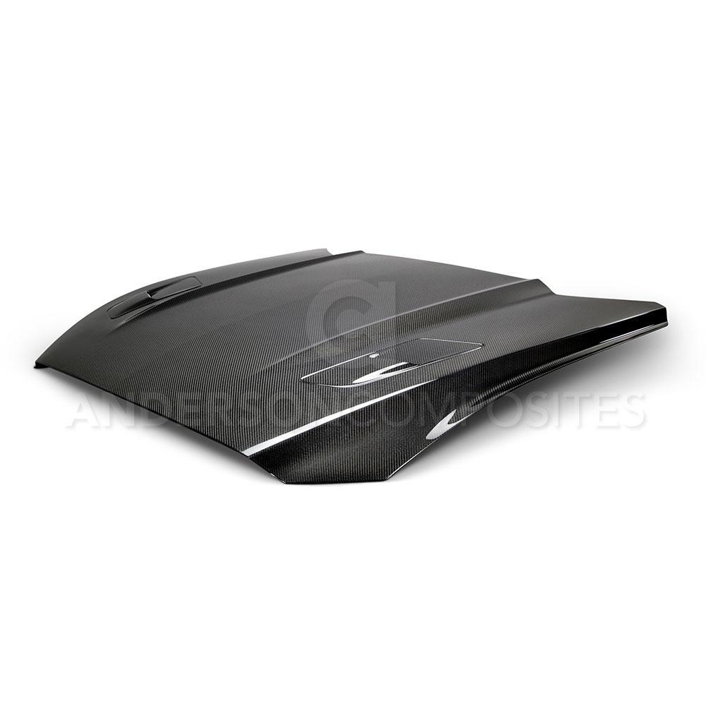 Anderson Composites 2015-2017 Ford Mustang Double Sided Carbon Fiber Type-OE Style Hood - 0