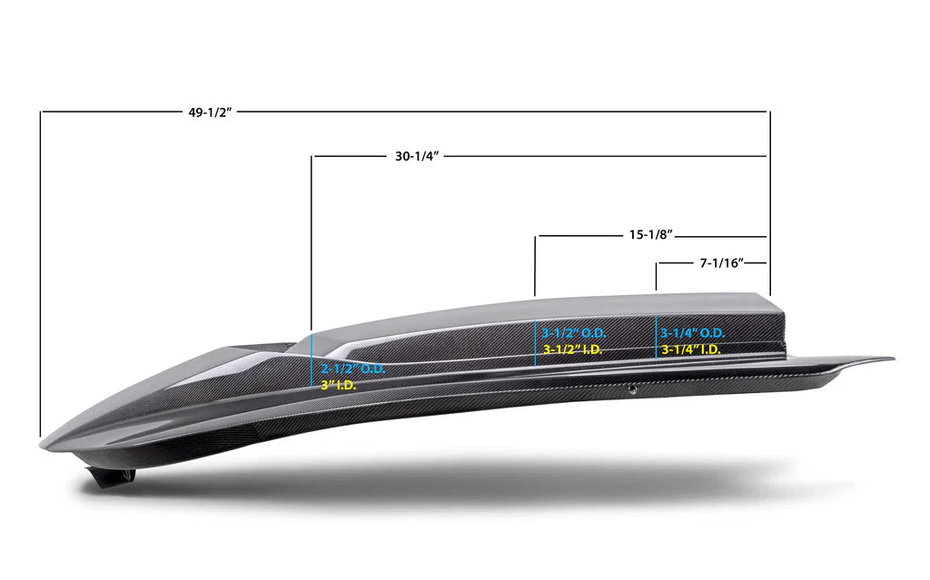 2016 - 2024 CAMARO TYPE-AZ DOUBLE SIDED CARBON FIBER HOOD