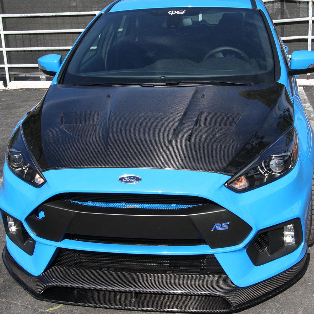 Anderson Composites 2015+ Ford Focus RS Type-SA Carbon Fiber Hood - 0