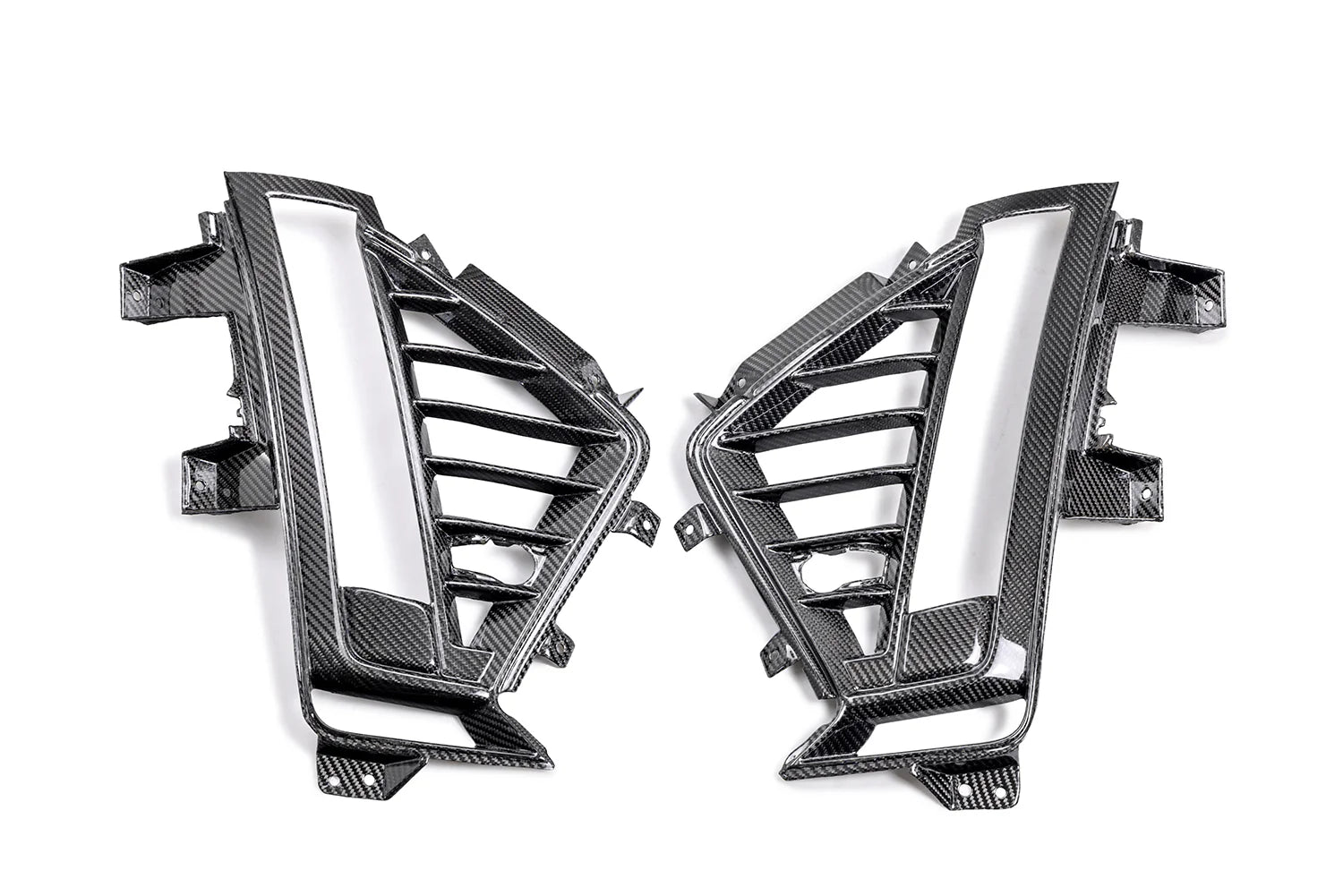 2022-2024 CADILLAC CT5-V BLACKWING CARBON FIBER FRONT BUMPER SIDE GRILLES (PAIR)