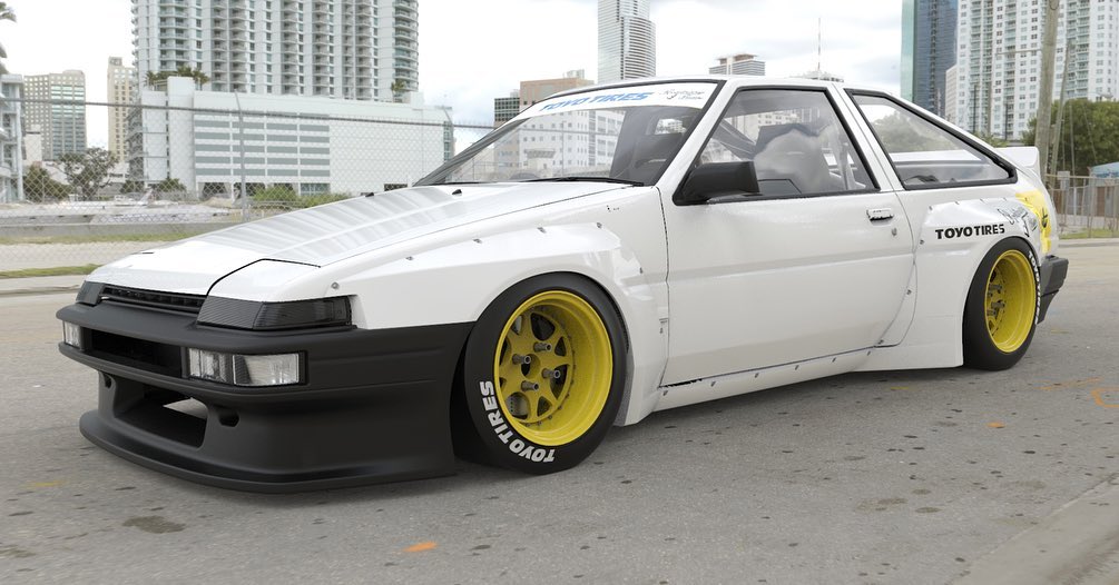 GReddy Pandem 84-87 Toyota Corolla-Trueno HB AE86 Full Widebody Kit w/o Wing - 0