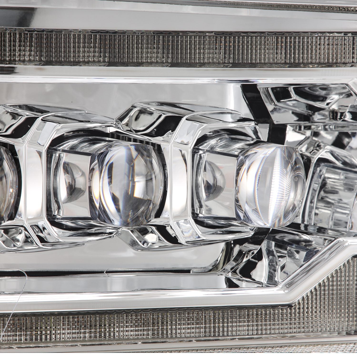 AlphaRex 09-18 Ram 2500 NOVA LED Proj Headlights Plank Style Chrome w/Activ Light/Seq Signal/DRL - 0