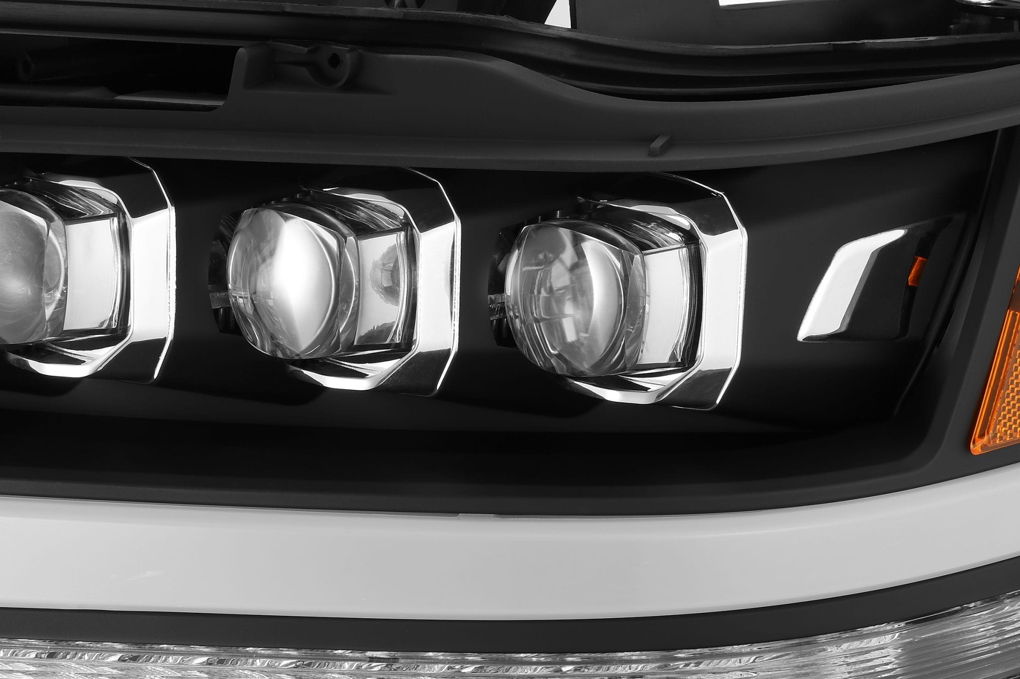 AlphaRex 19-20 Ram 1500HD NOVA LED Proj Headlight Plank Style Matte Blk w/Activ Light/Seq Signal/DRL - 0