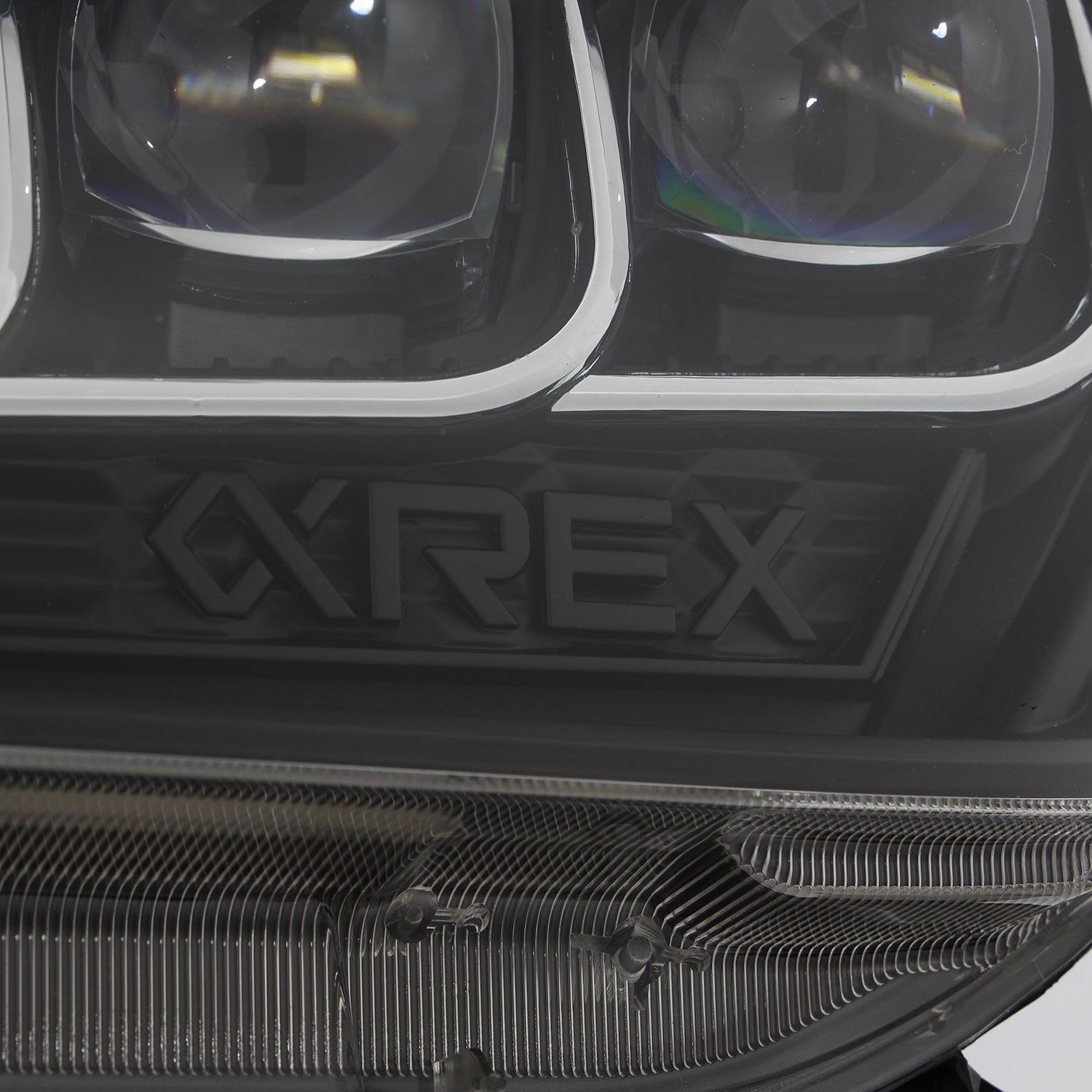 AlphaRex 10-13 Toyota 4Runner NOVA LED Projector Headlights Plank Style Black w/Seq Signal/DRL