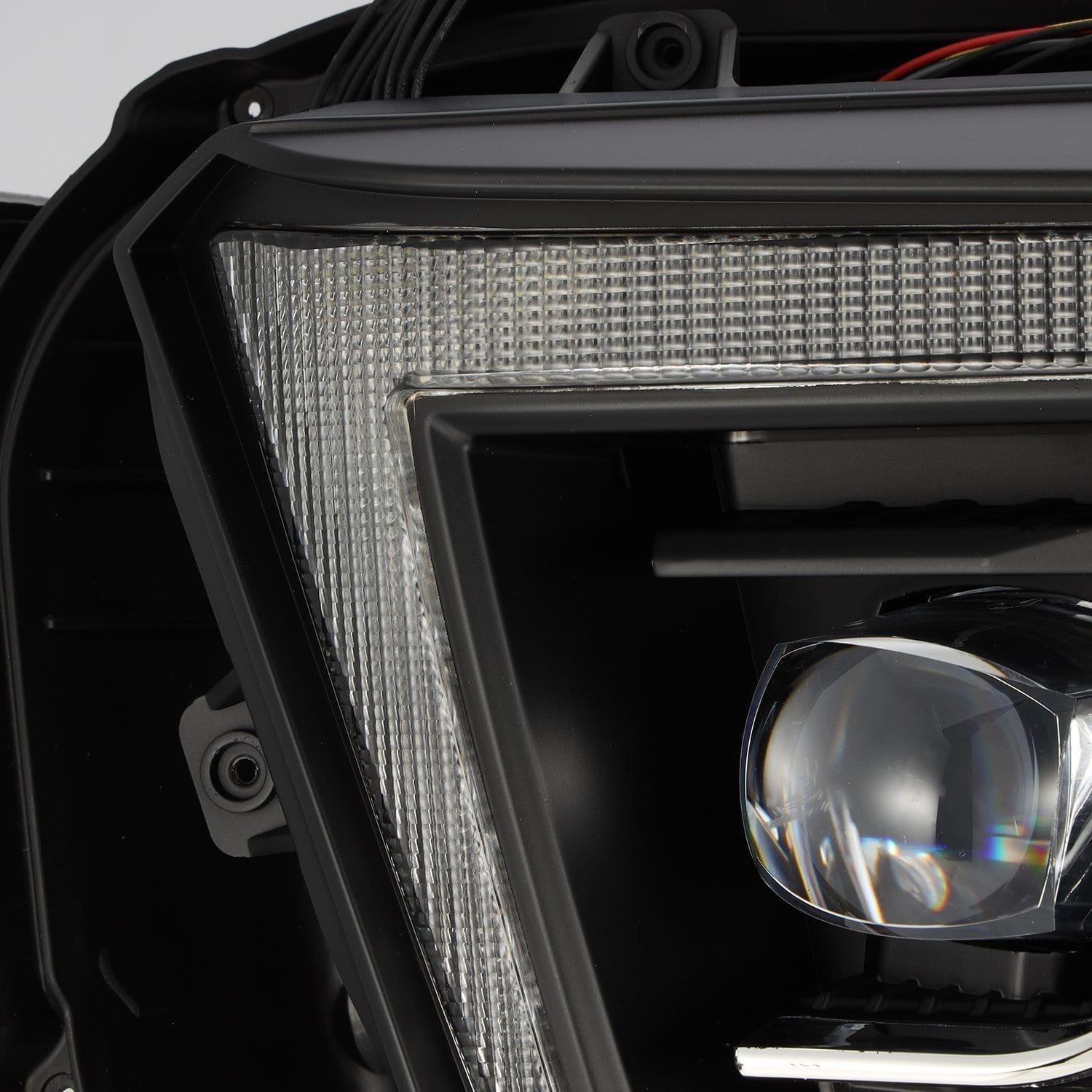 AlphaRex 10-13 Toyota 4Runner NOVA LED Projector Headlights Plank Style Black w/Seq Signal/DRL