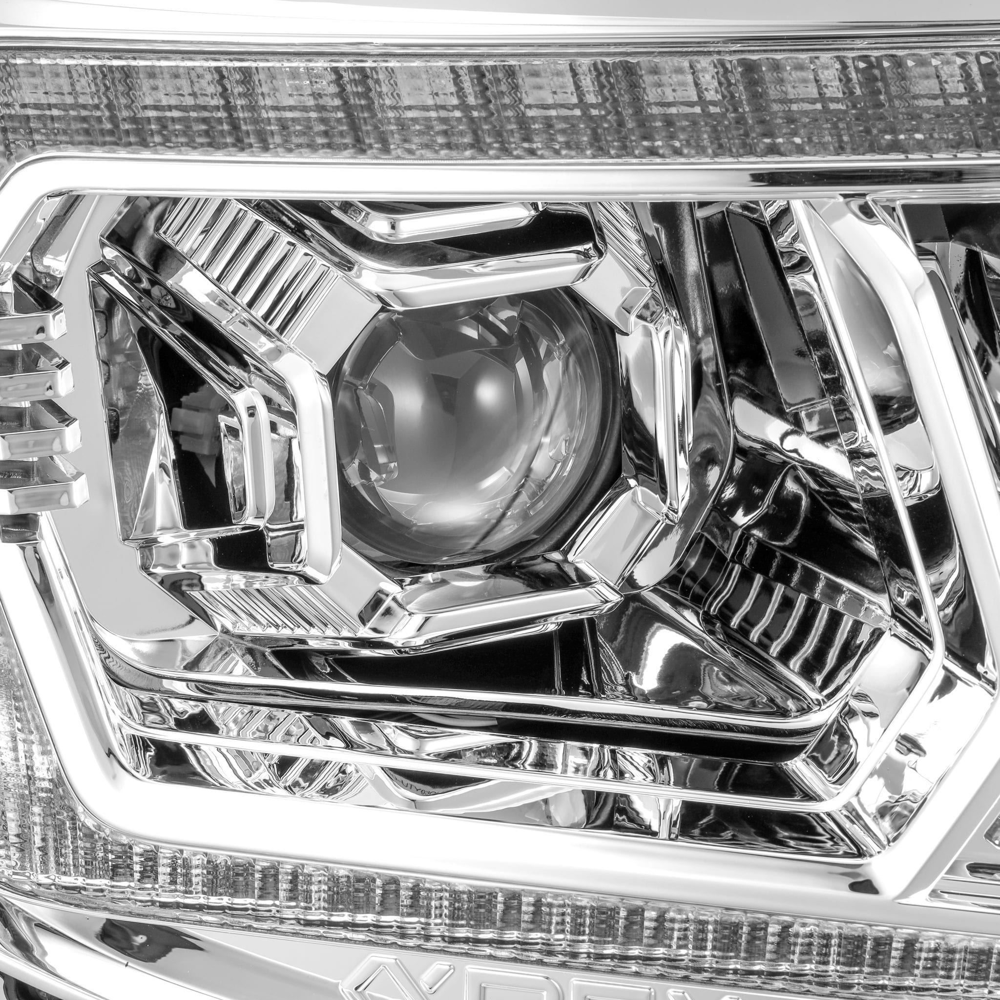 AlphaRex 05-11 Toyota Tacoma LUXX LED Projector Headlights Plank Style Chrome w/Activation Light/DRL - 0