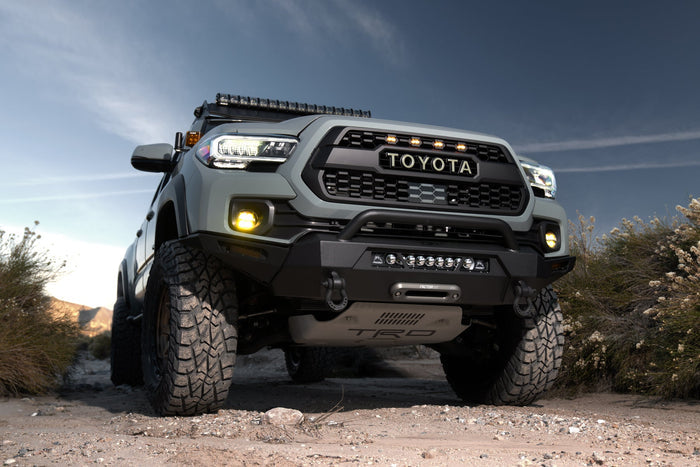 BODY ARMOR 4X4 HILINE FRONT WINCH BUMPER: 2016–2021 TOYOTA TACOMA - 0