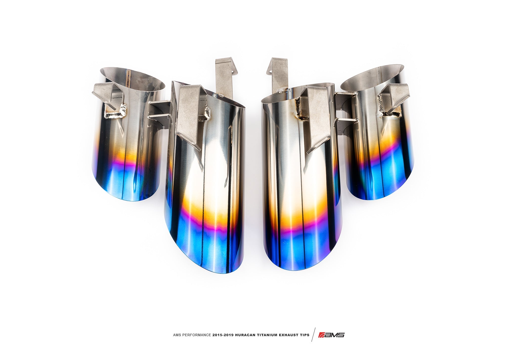 AMS PERFORMANCE 15-19 LAMBORGHINI HURACAN TITANIUM EXHAUST TIPS - 0