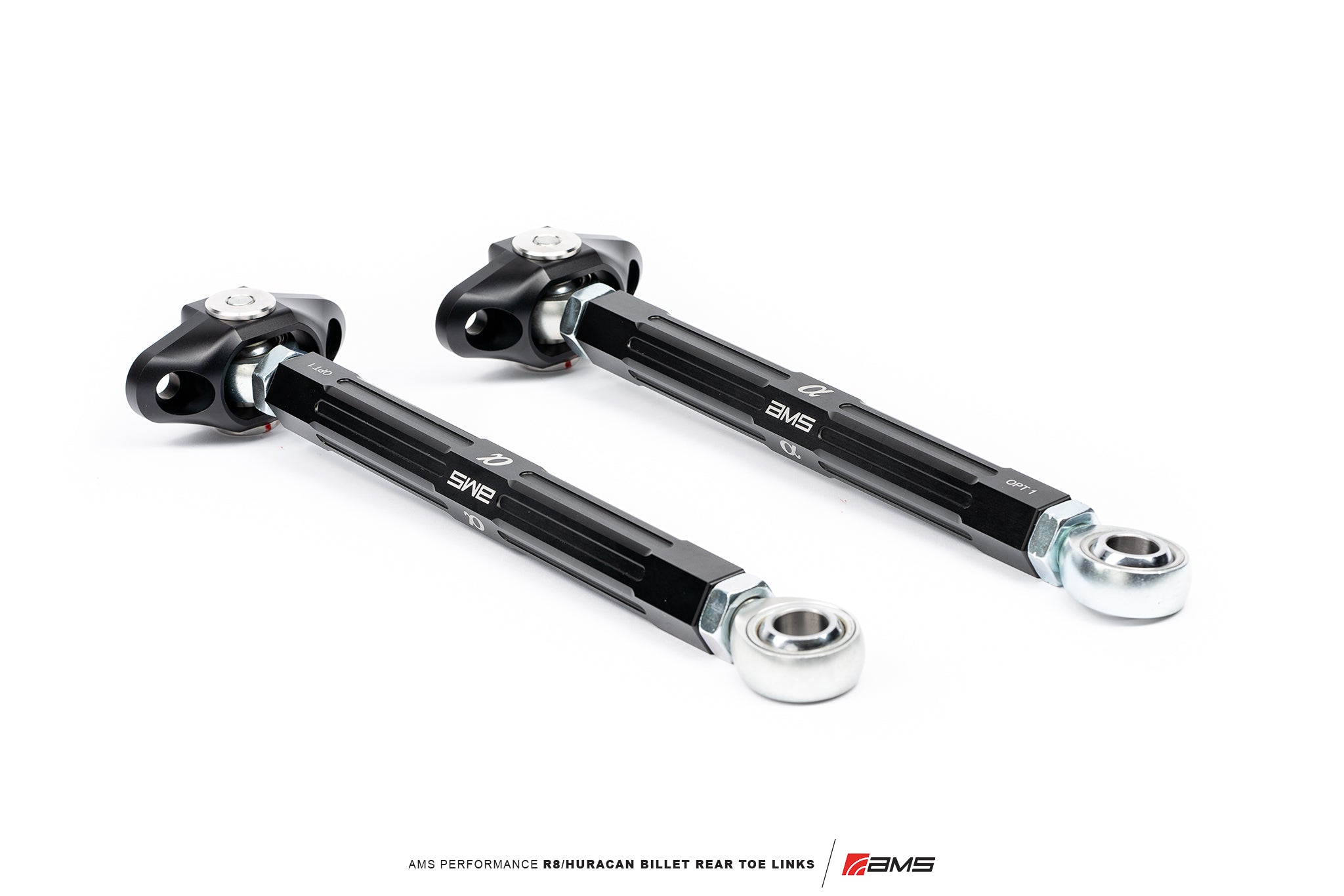 AMS PERFORMANCE R8/HURACAN BILLET REAR TOE LINKS