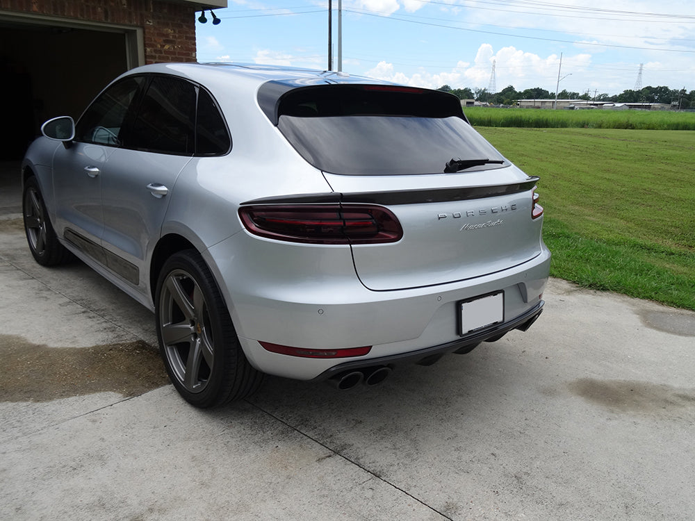 Agency Power Gloss Carbon Fiber 3 Piece Middle Spoiler Porsche Macan 95B 15-18