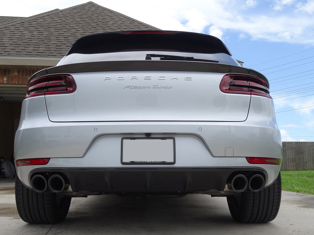 Agency Power Gloss Carbon Fiber DTM Style Rear Diffuser Porsche Macan 95B 15-18