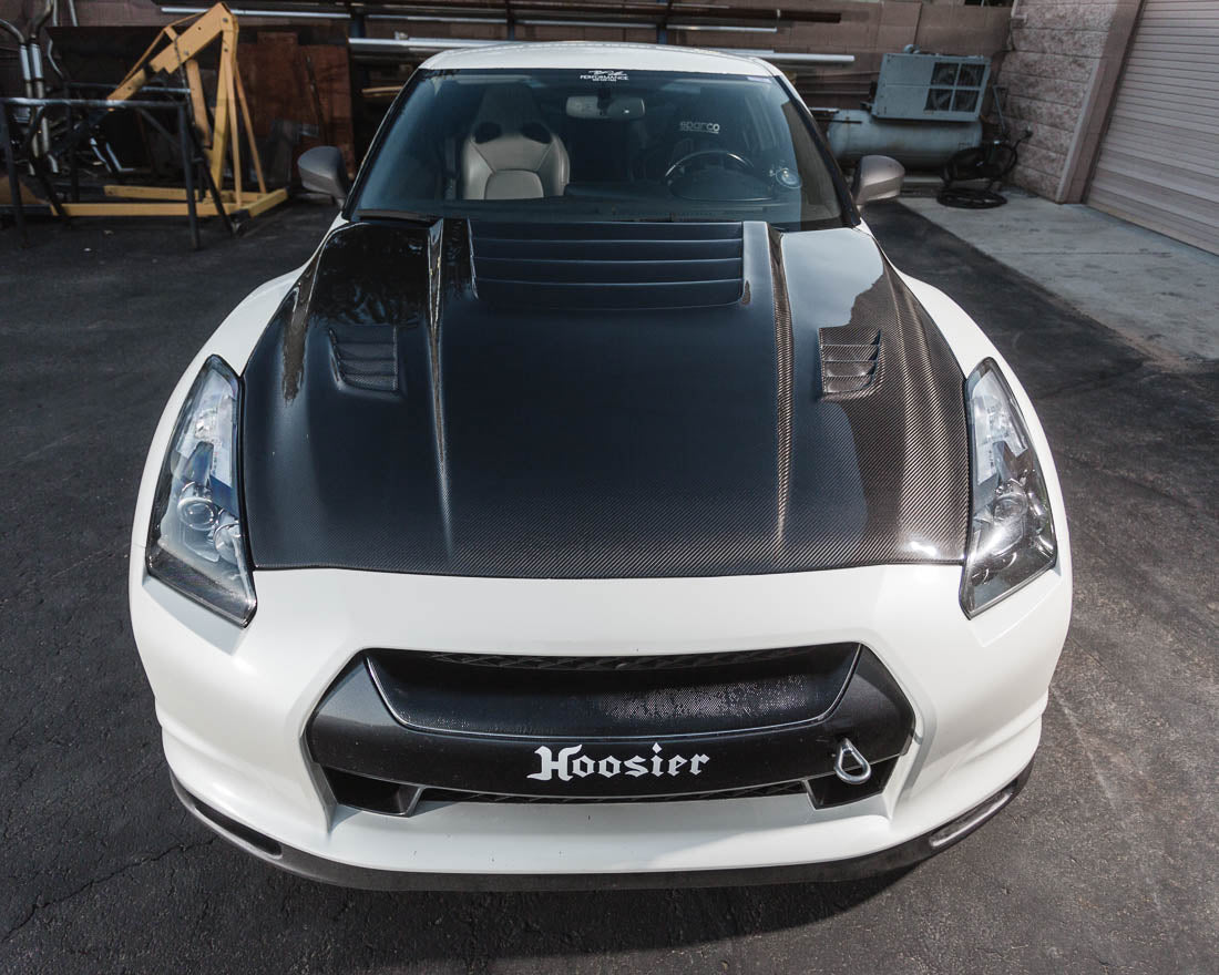 Agency Power Aeroform Gloss Carbon Fiber Vented Hood Nissan R35 GT-R 09-20 - 0