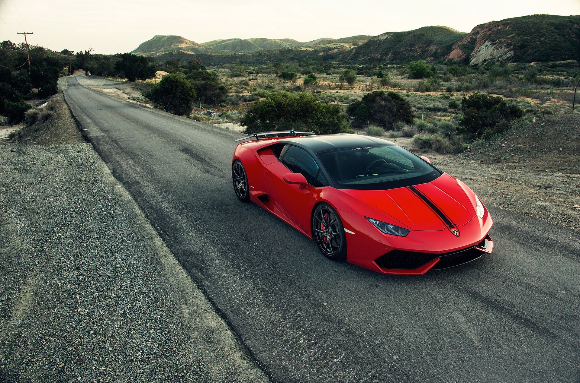 Vorsteiner Lamborghini Huracan Verona Edizione Aero Wing Blade w/ Upright Carbon Fiber PP 2x2 Glossy