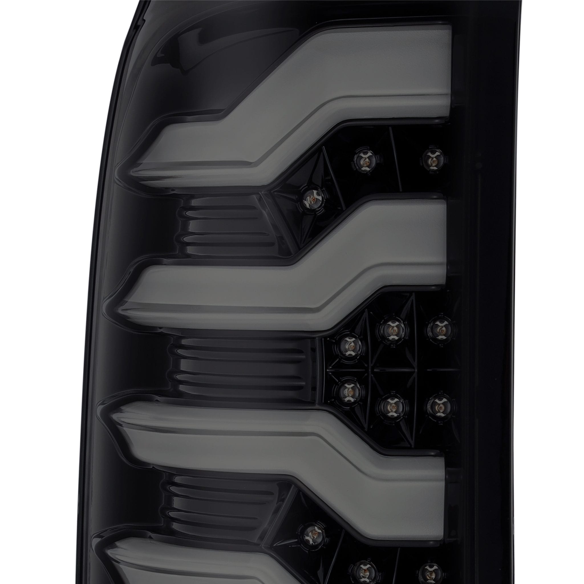 AlphaRex 14-18 GMC Sierra 1500 PRO-Series LED Tail Lights Jet Black - 0