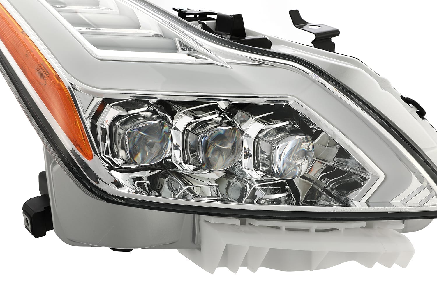 AlphaRex 08-13 Infiniti G37 NOVA LED Projector Headlights Plank Style Design Chrome