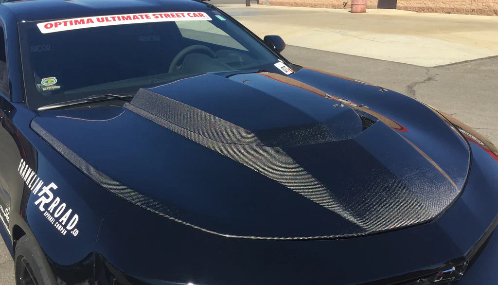 2016 - 2024 CAMARO TYPE-AZ DOUBLE SIDED CARBON FIBER HOOD