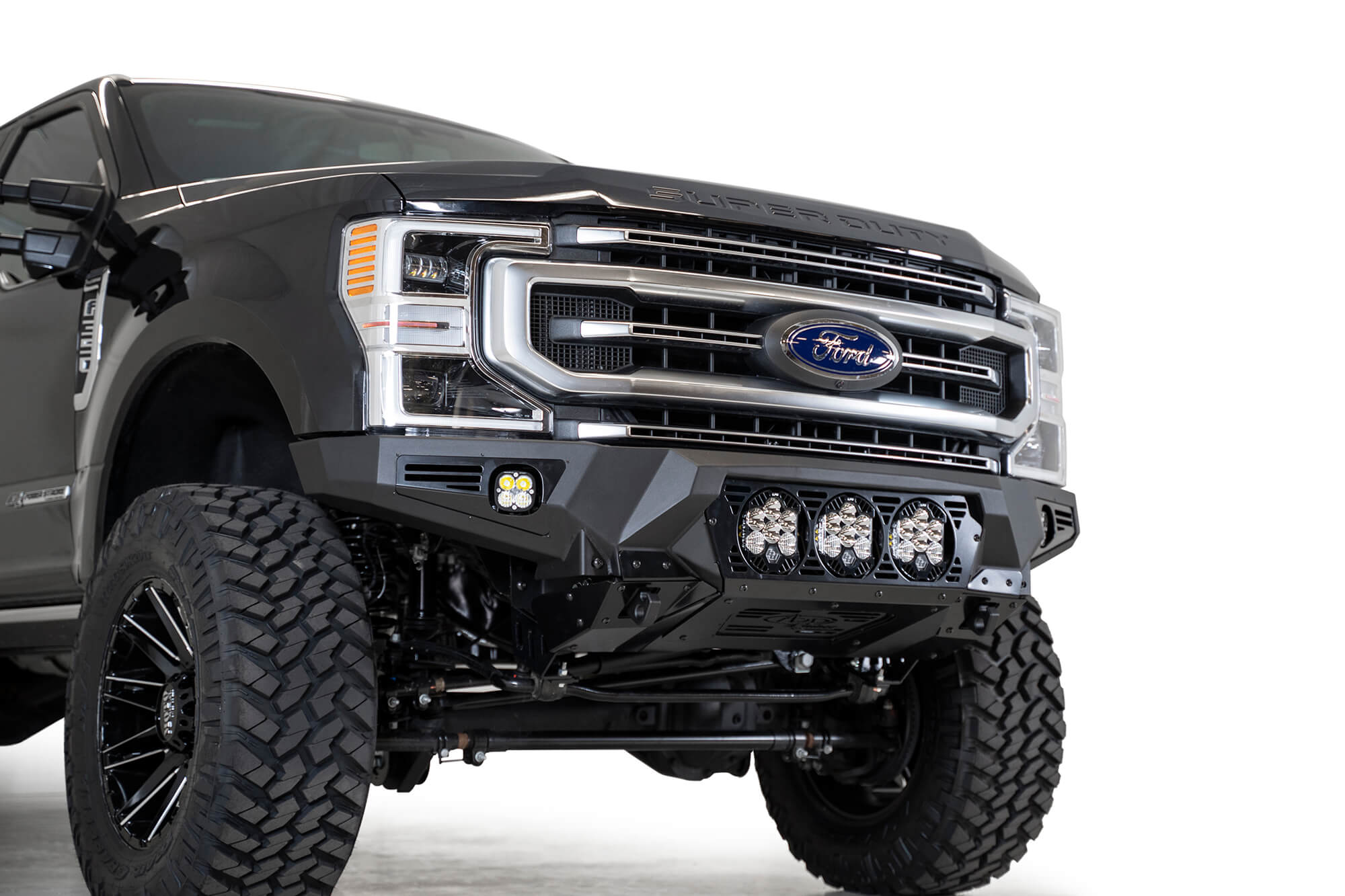 Addictive Desert Designs 17-20 Ford Super Duty Bomber Front Bumper w/ Mounts For 3 Baja Designs LP6s