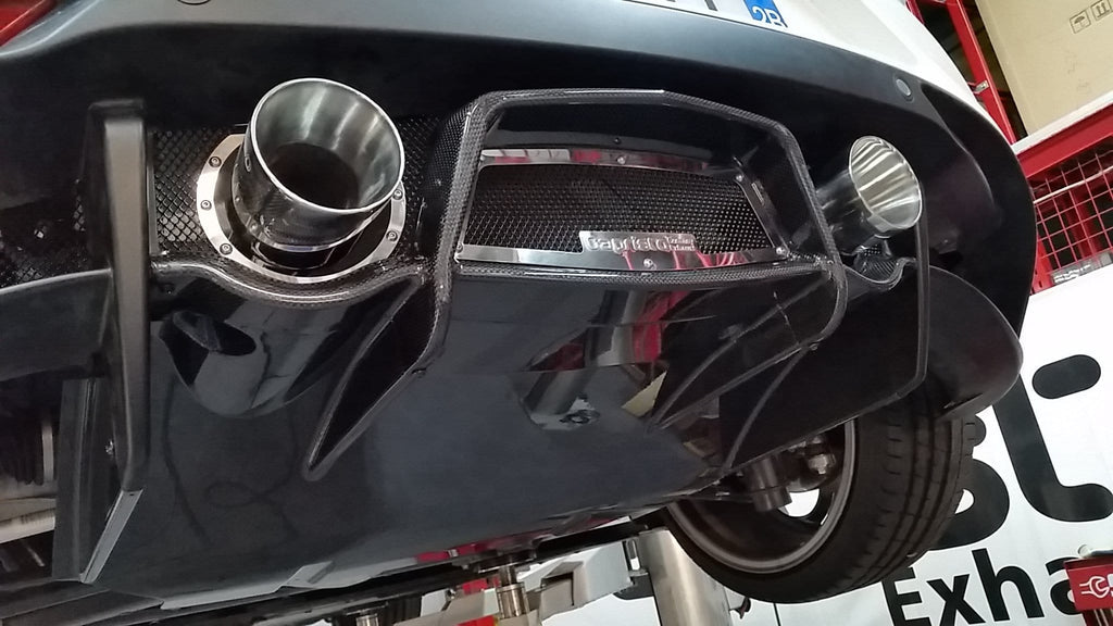 Alfa Romeo 4C - Valved Exhaust System & Carbon Diffuser (Inc. Remote) - 0