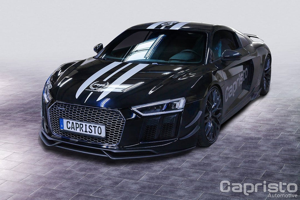 Audi R8 V10 PLUS (2015 ) - Carbon Front Fins (Matte) - 0