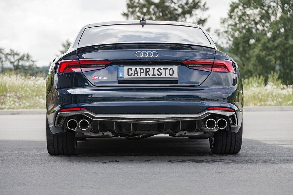 Audi RS5 (B9/F5) Valved Catback Exhaust System, Carbon Tips, With CES-3