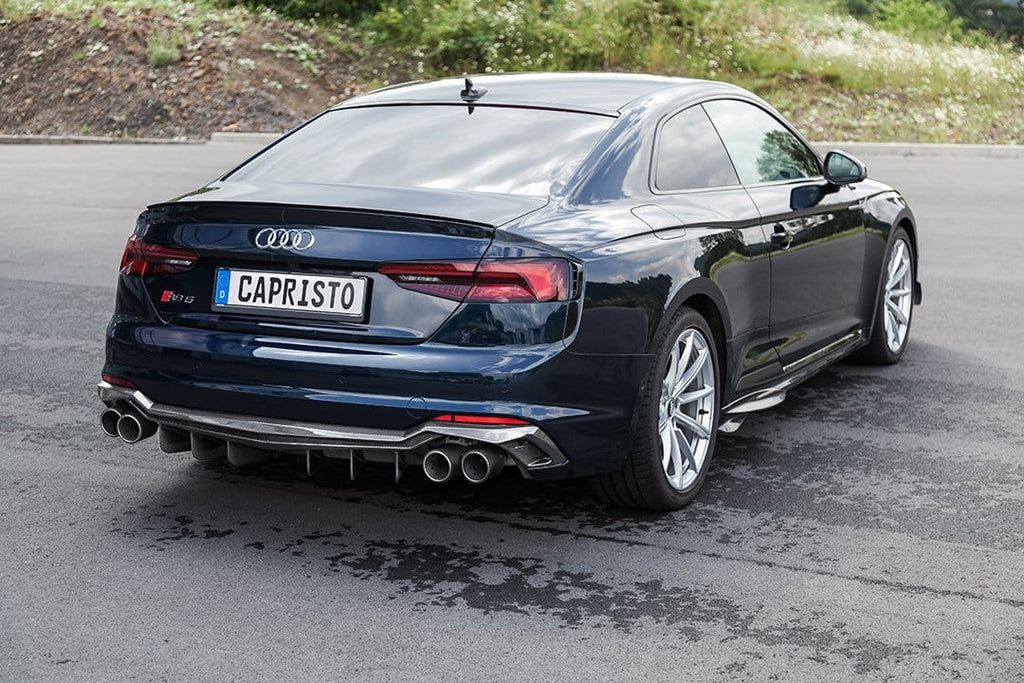 Audi RS5 (B9/F5) Valved Catback Exhaust System, Carbon Tips, With CES-3