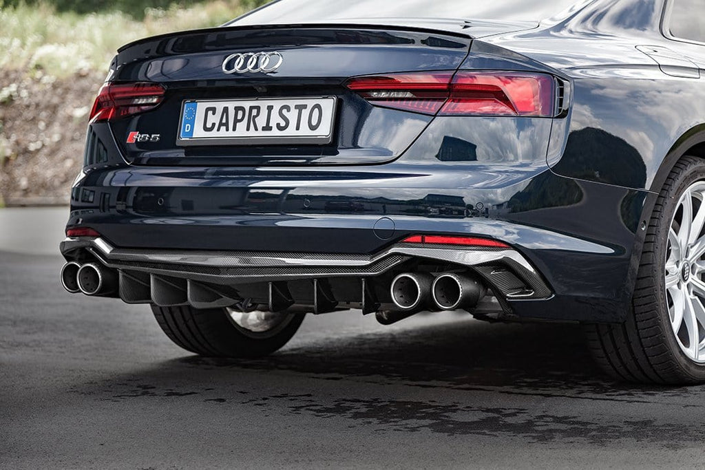 Audi RS5 (B9/F5) Valved Catback Exhaust System, Carbon Tips, With CES-3