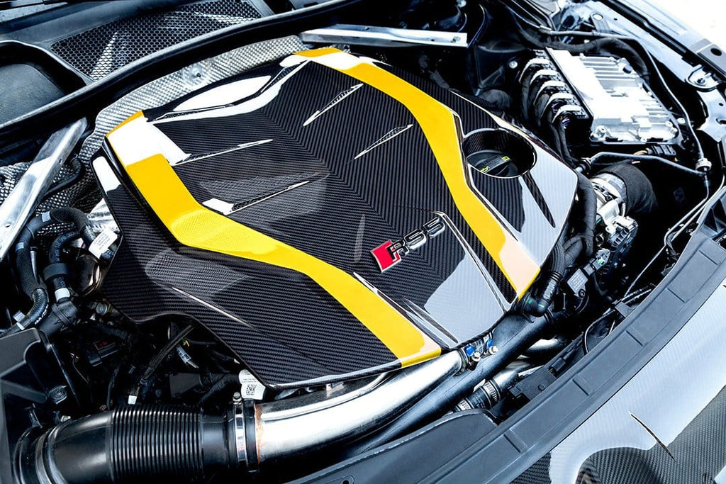 Audi RS5 (F5) - Carbon Fiber Engine Cover & Lock Cover Set