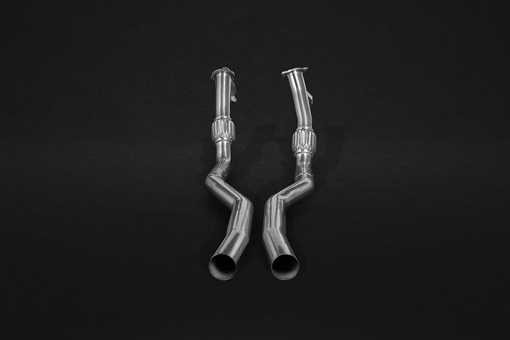 Audi RS4 (B9) & RS5 Sportback Valved Exhaust System, Mid Pipes, Carbon Tips (W. CES-3)