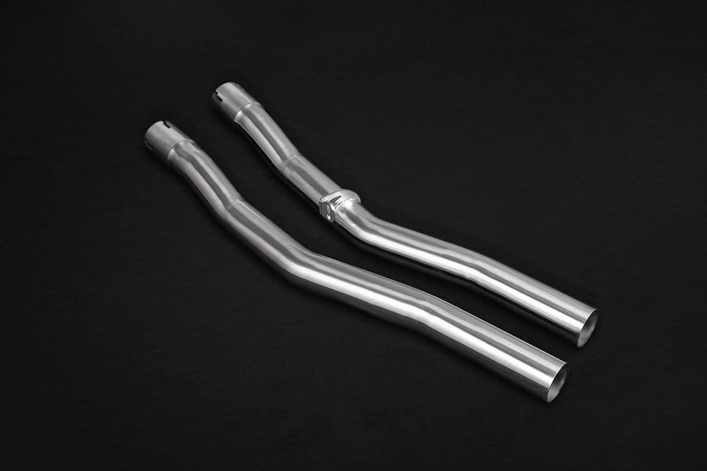 Audi S4/S5 (B9) Valved Exhaust System, Mid-Pipes, Carbon Tips, Incl CES-3