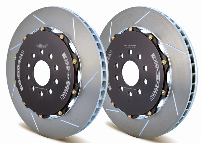 Girodisc Front 2-piece rotors for Audi S4 with Alcon or Stoptech 355x32mm Big Br