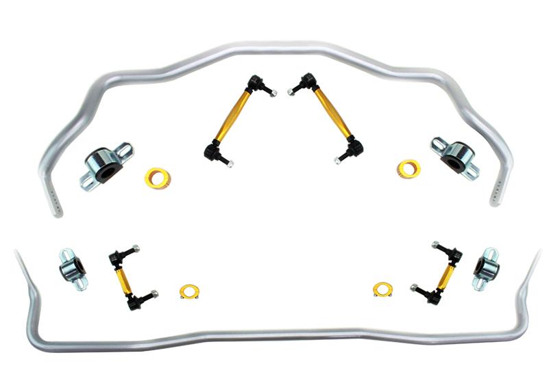 Whiteline 15-20 Ford Mustang GT/GT Premium/EcoBoost/EcoBoost Premium Front & Rear Sway Bar Kit - 0