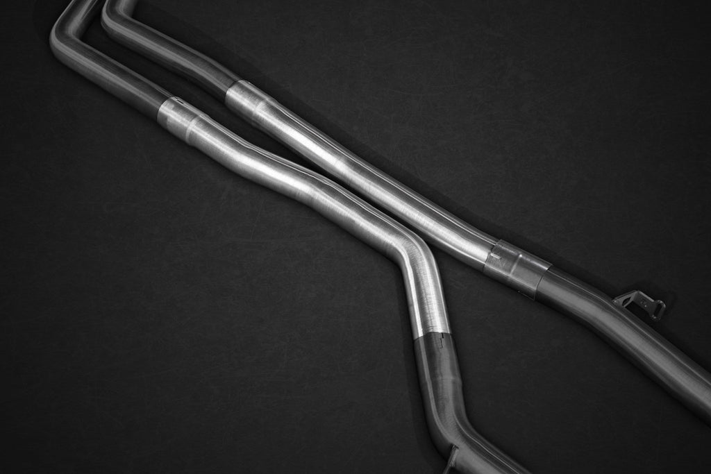 BMW M3/M4 (F80, F82, F83) Set - Post Cat Spare Pipes (No Muffler) And Middle Silencer Spare