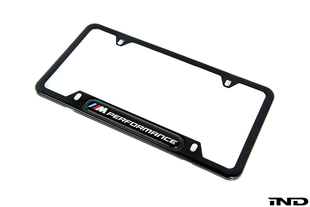 BMW M Performance Black Stainless Steel Plate Frame