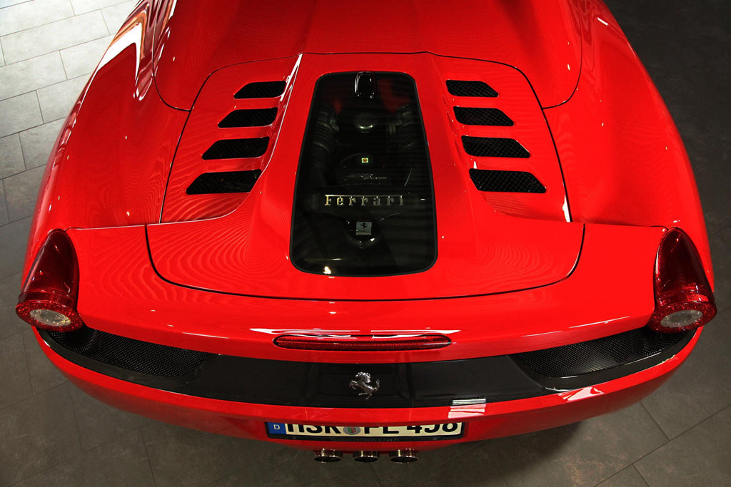 Ferrari 458 Carbon And Glass Bonnet - Primed Top/Clear Bottom (Spider/Aperta ONLY)