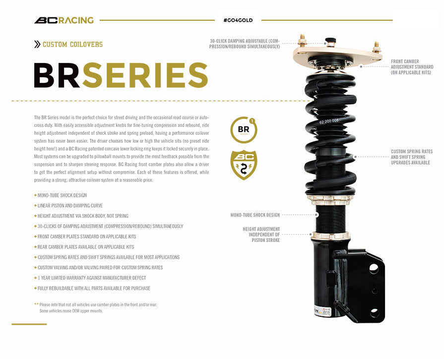 BC RACING BR-SERIES COILOVER SYSTEM | E46 3-SERIES COUPE | SEDAN