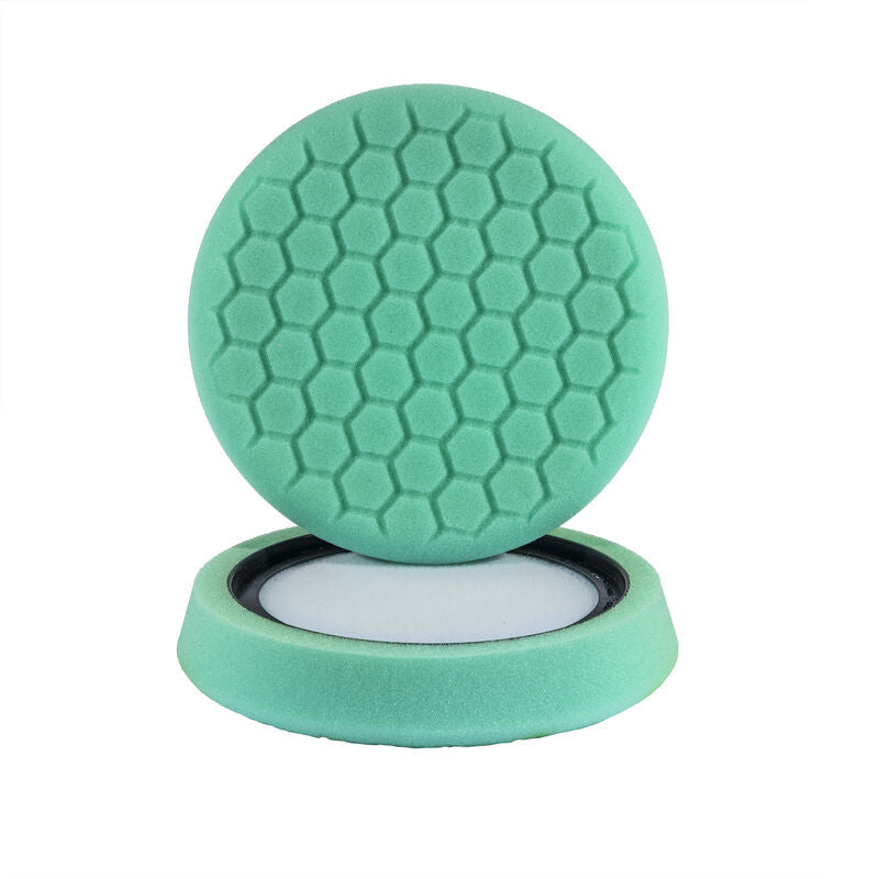 Self-Centered Hex-Logic Light Cut Heavy Polish Minor Scratch & Swirl Remover Pad Green (7.5 Inch)