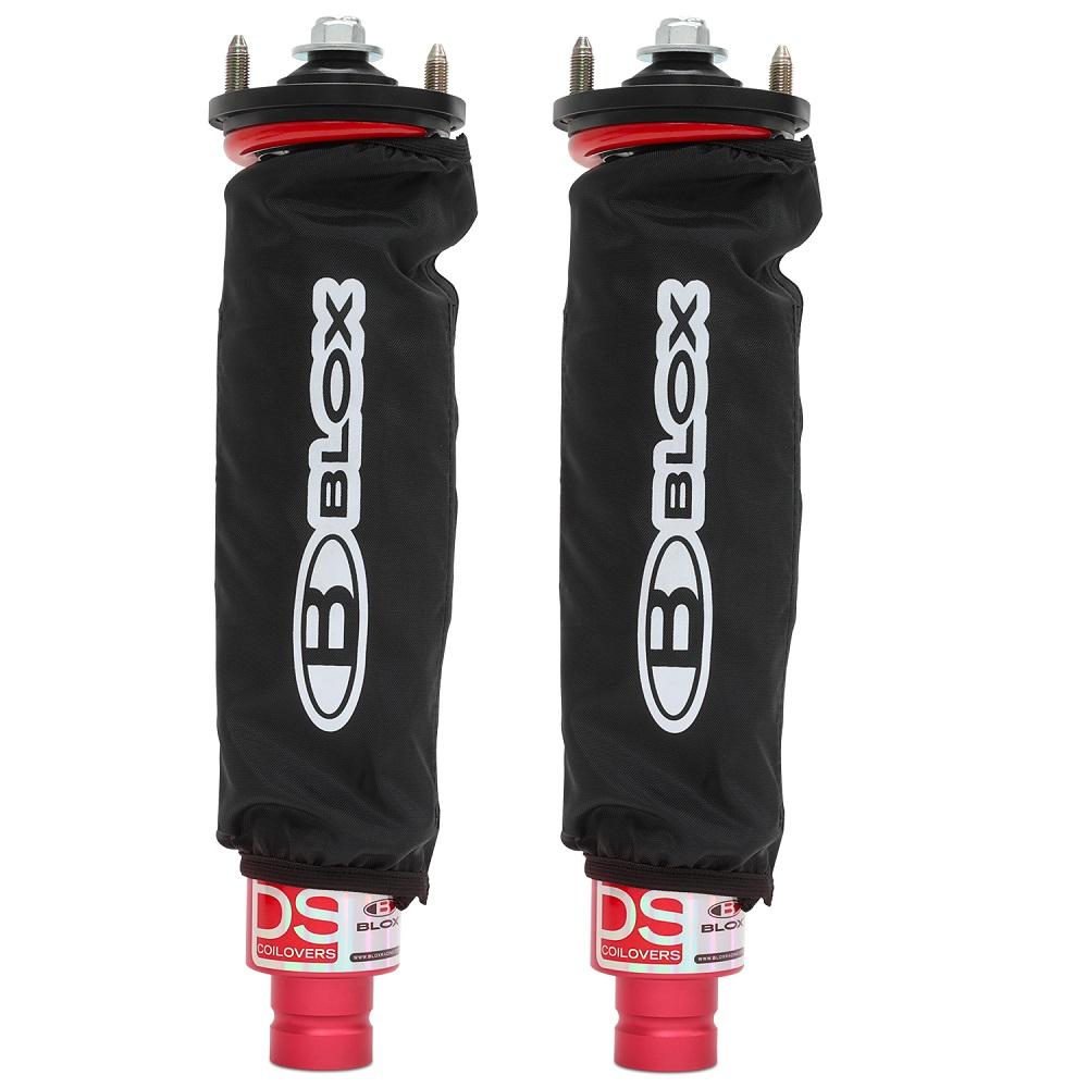 BLOX Racing Coilover Covers - Black (Pair) - 0