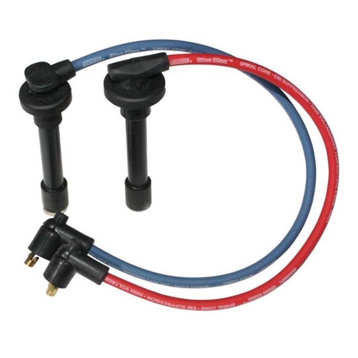 Moroso Custom Ignition Wire Set - Blue Max - Spiral Core - Colored High Temp Wire Separators - Blue