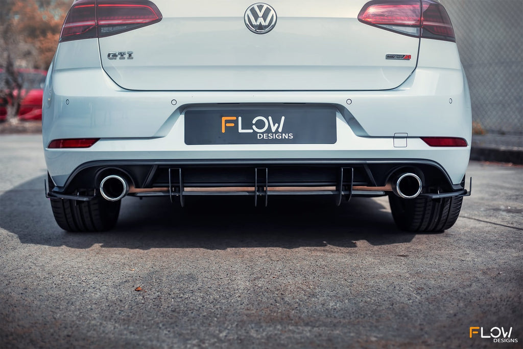 Flow Designs VW MK7.5 Golf GTI Rear Valance & Flow-Lock Diffuser Fins