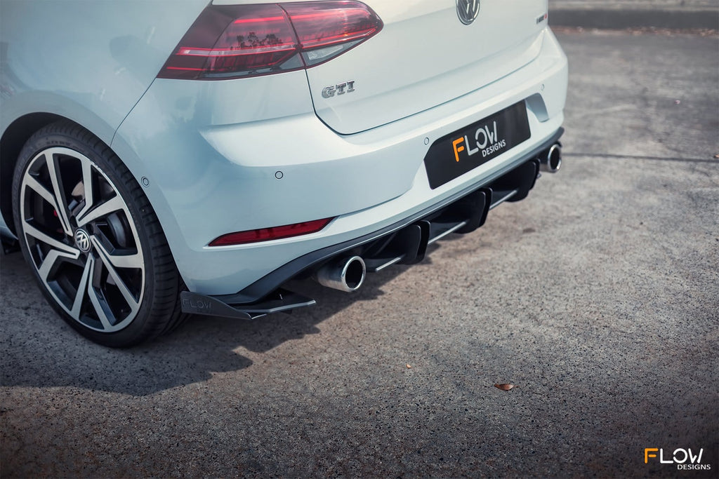 Flow Designs VW MK7.5 Golf GTI Rear Valance & Flow-Lock Diffuser Fins