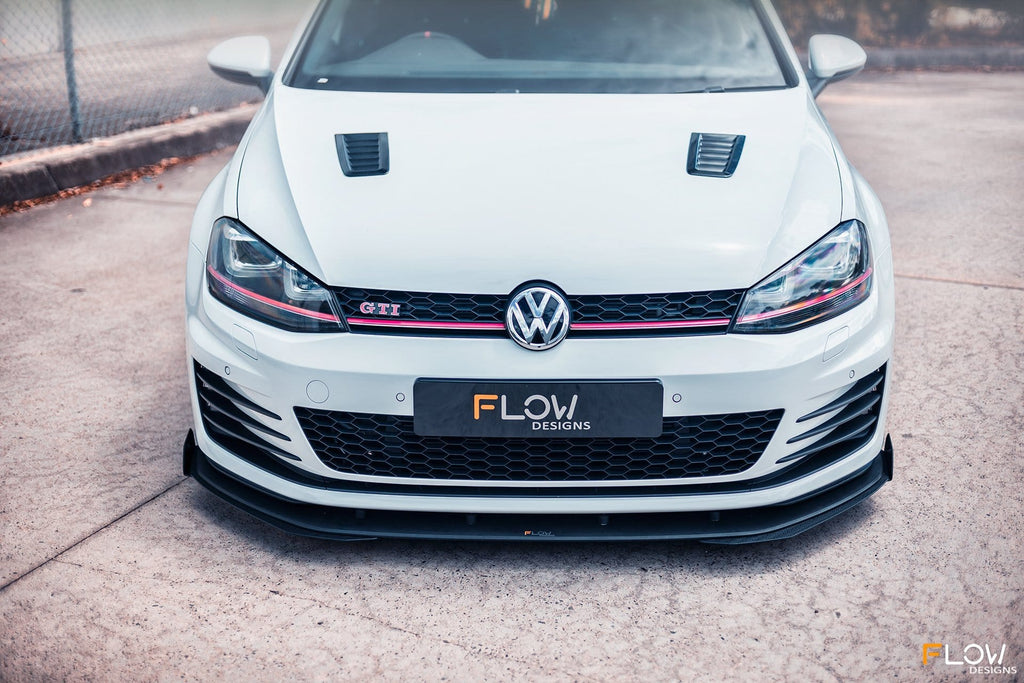 Flow Designs VW MK7 Golf GTI Front Splitter Winglets (Pair) - 0