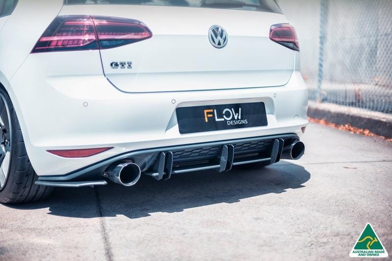 Flow Designs MK7 Golf GTI Rear Spats (Pair) & Flow-Lock Fins