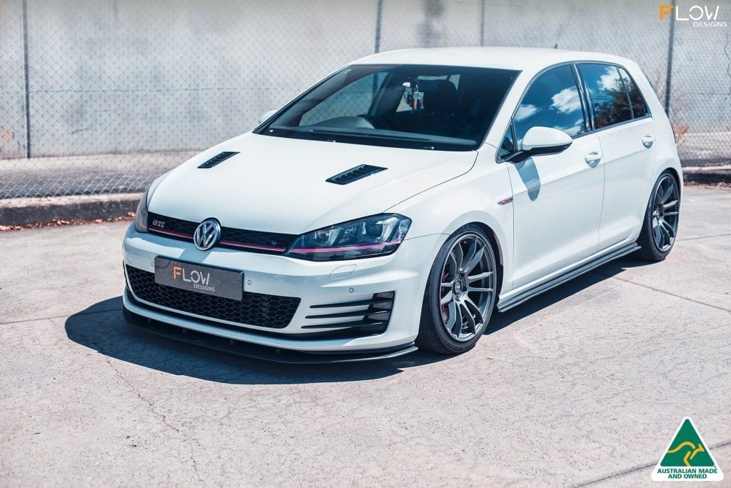 Flow Designs MK7 Golf GTI Front Lip Splitter & Bumper Reinforcement Bracket