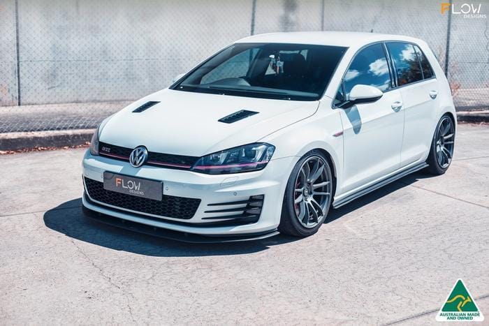 Flow Designs Front Lip Splitter And Bumper Reinforcement Bracket | Mk7 Golf GTI