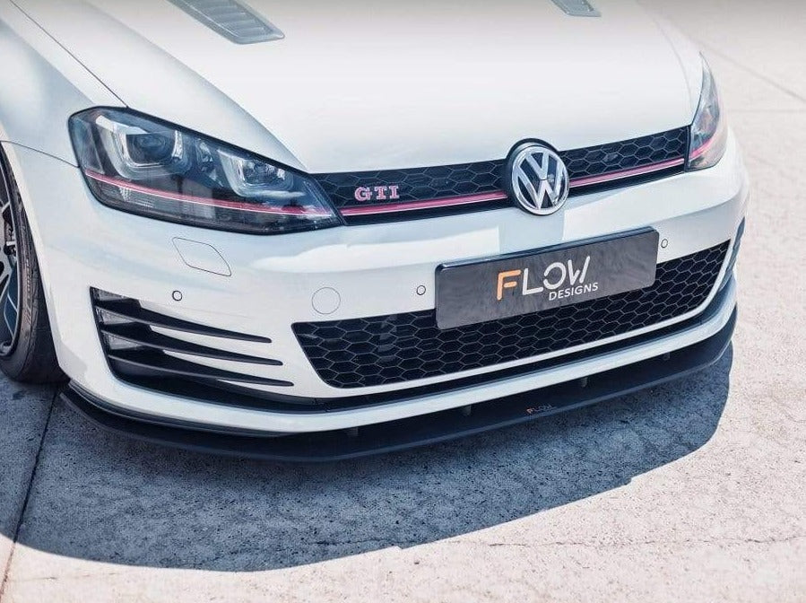 Flow Designs MK7 Golf GTI Front Lip Splitter & Bumper Reinforcement Bracket - 0